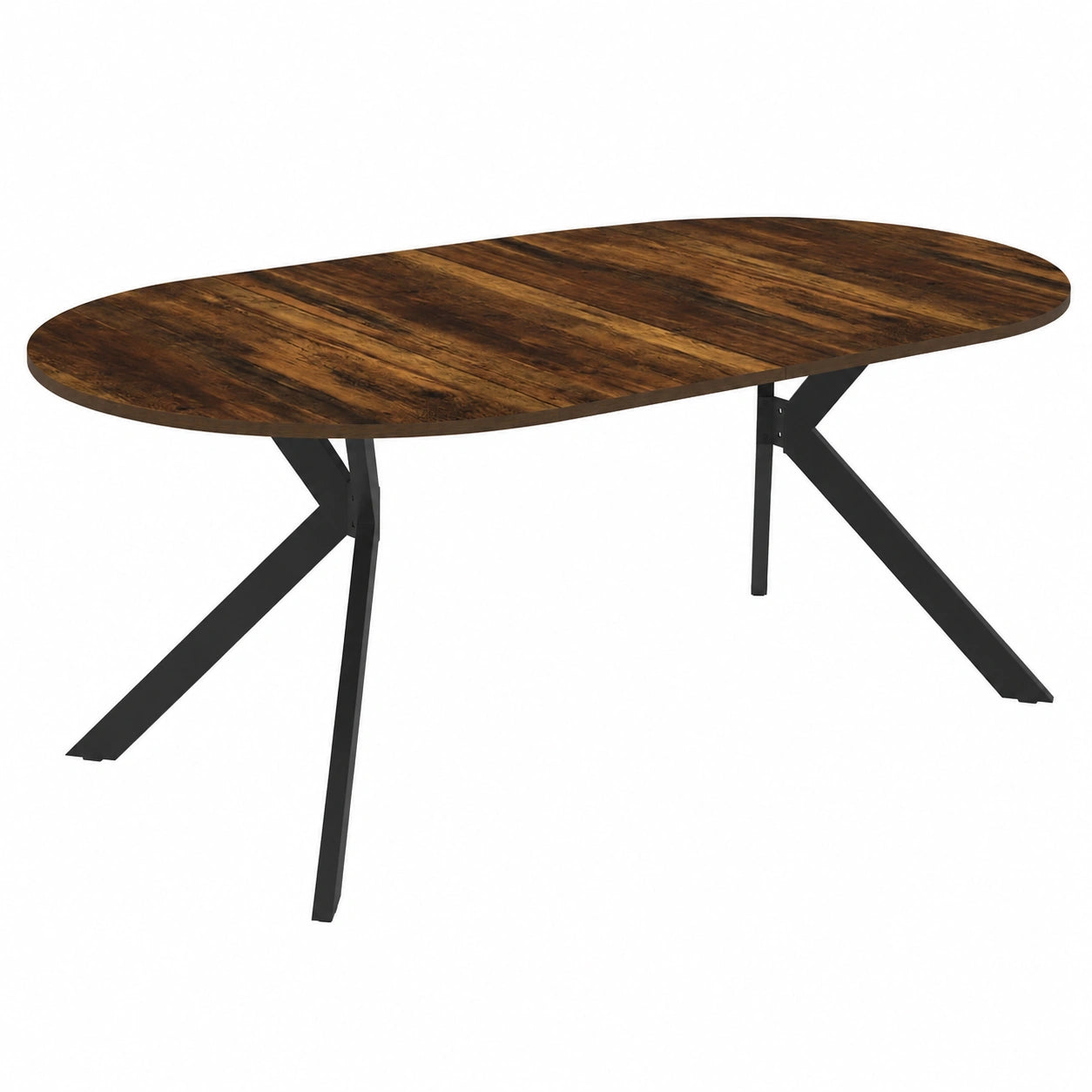 table-a-manger-extensible-ronde-410-personnes-avec-pieds-noirs-et-plateau-en-bois-fonce-wpyey10511sd