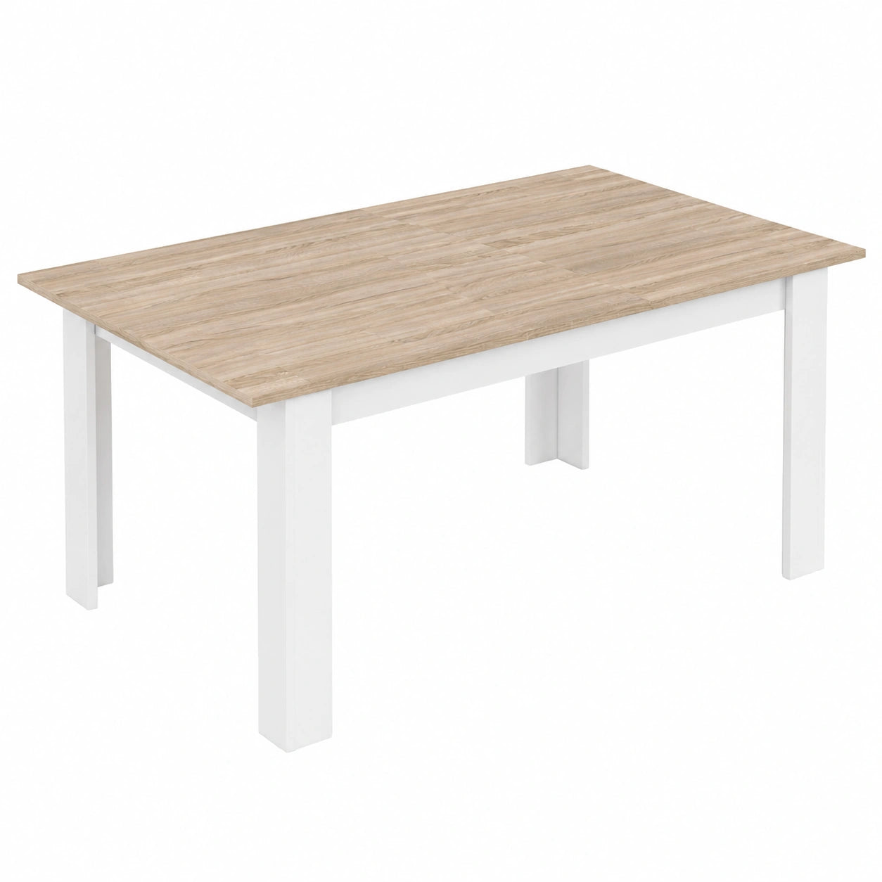table-a-manger-extensible-finition-blanche-et-chene-canadien-adpen10563ar
