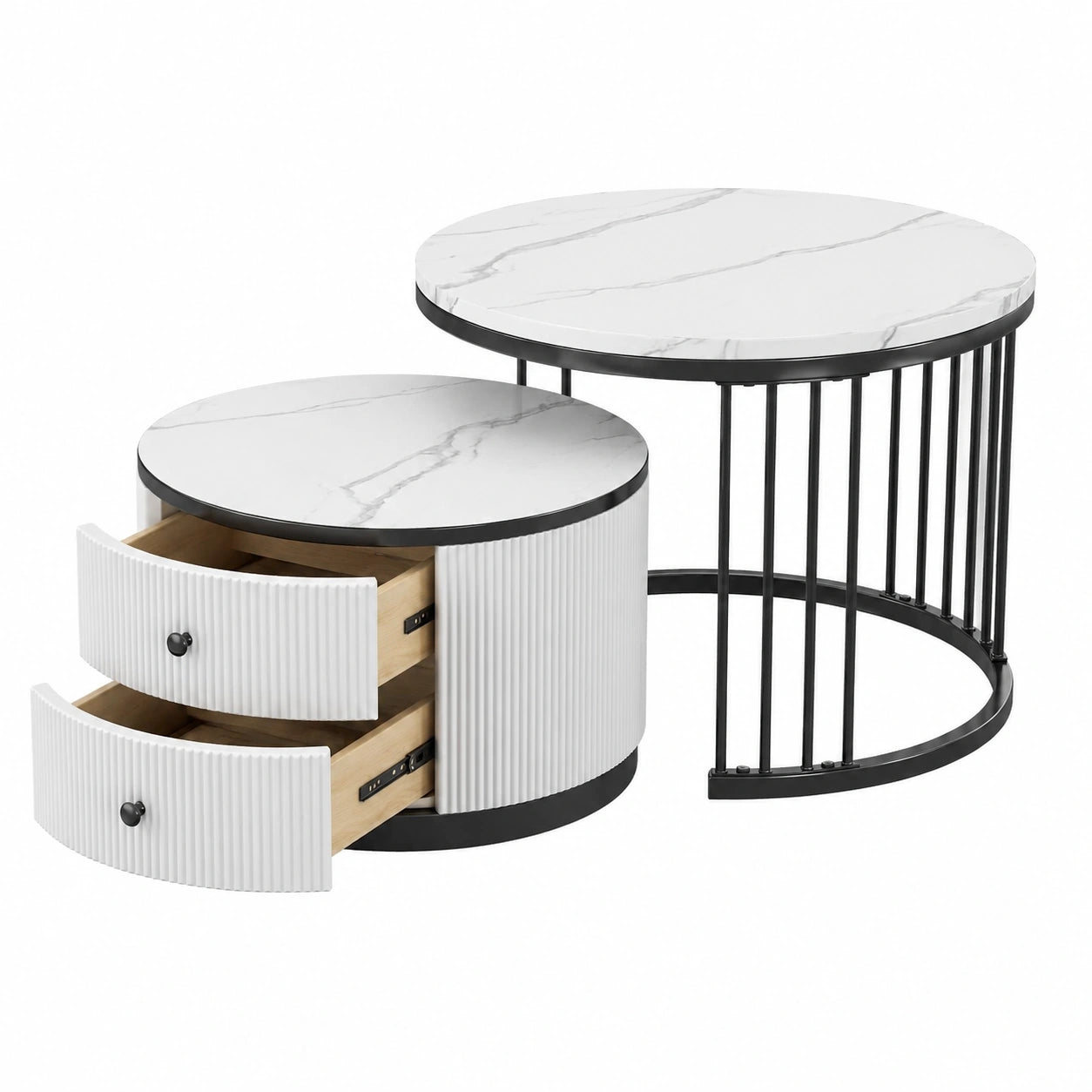 lot-de-2-tables-basses-rondes-en-aspect-marbre-avec-cadre-dore-et-tiroirs-ptlvh10541qx