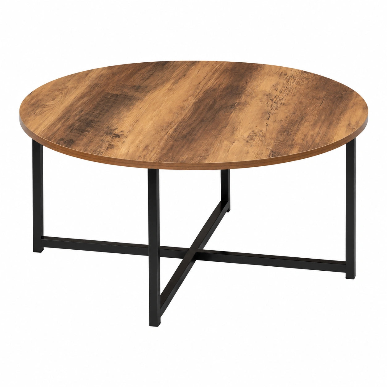 table-basse-ronde-industrielle-en-bois-fonce-80-cm-tsxcm10514zl