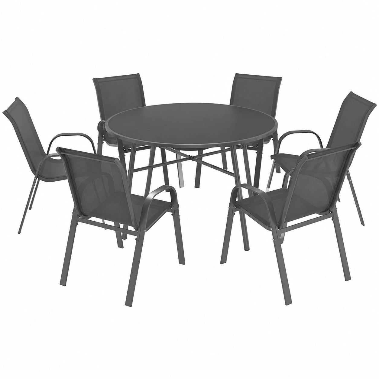 ensemble-de-jardin-table-ronde-et-chaises-empilables-en-gris-anthracite-qihjl10544lg